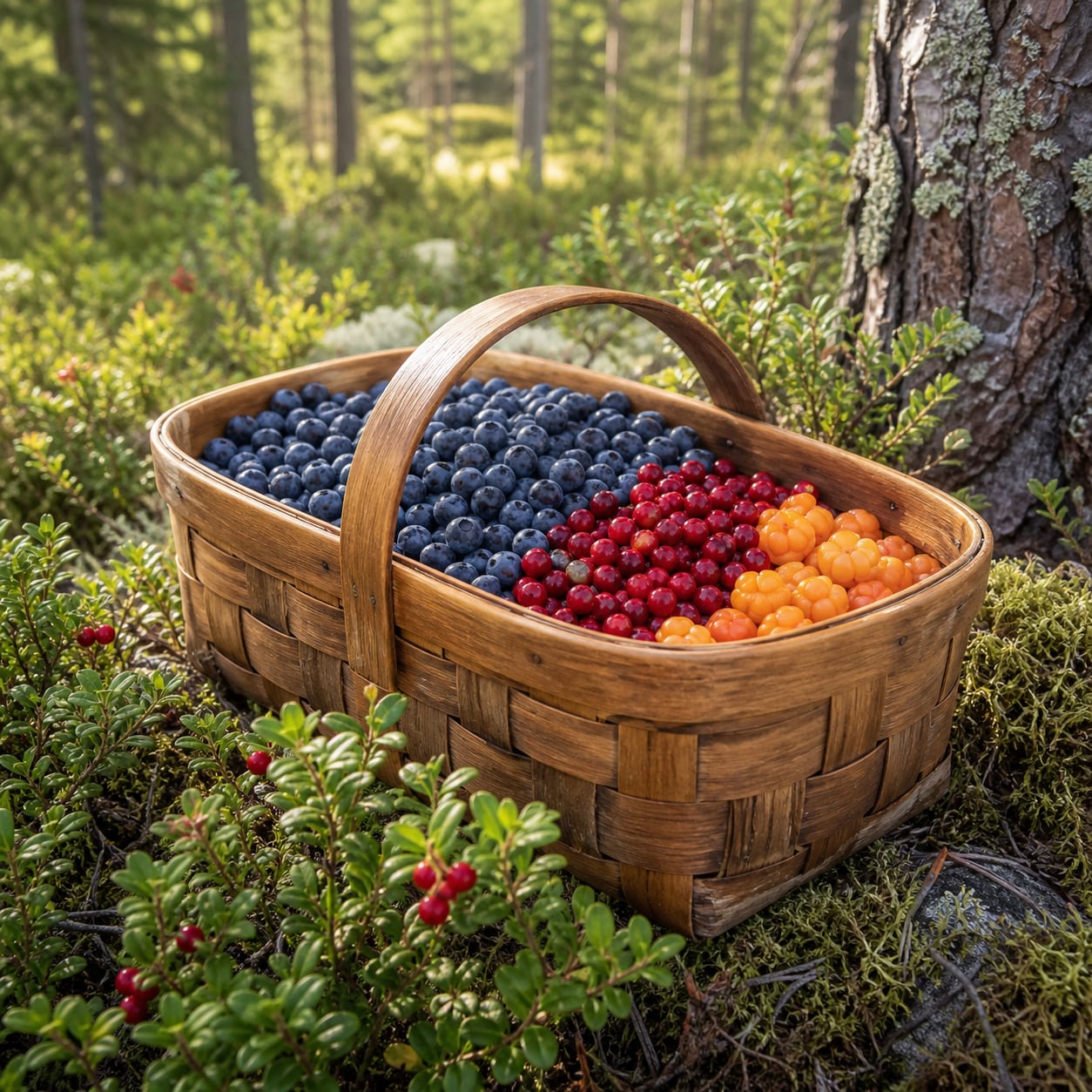Bær i skogkanten